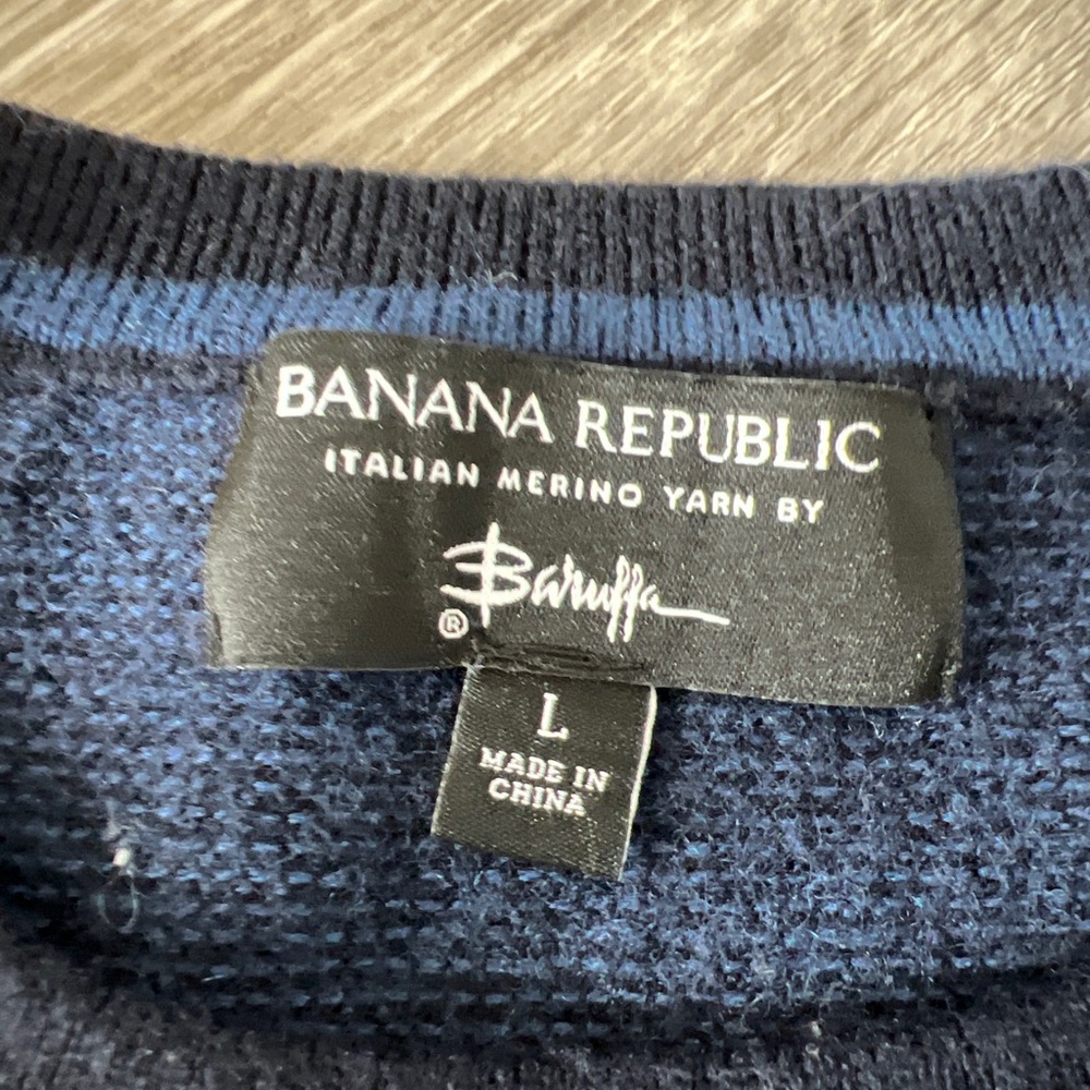 Banana Republic Sweater Italian Merino Yarn By Baruffa Women's Large